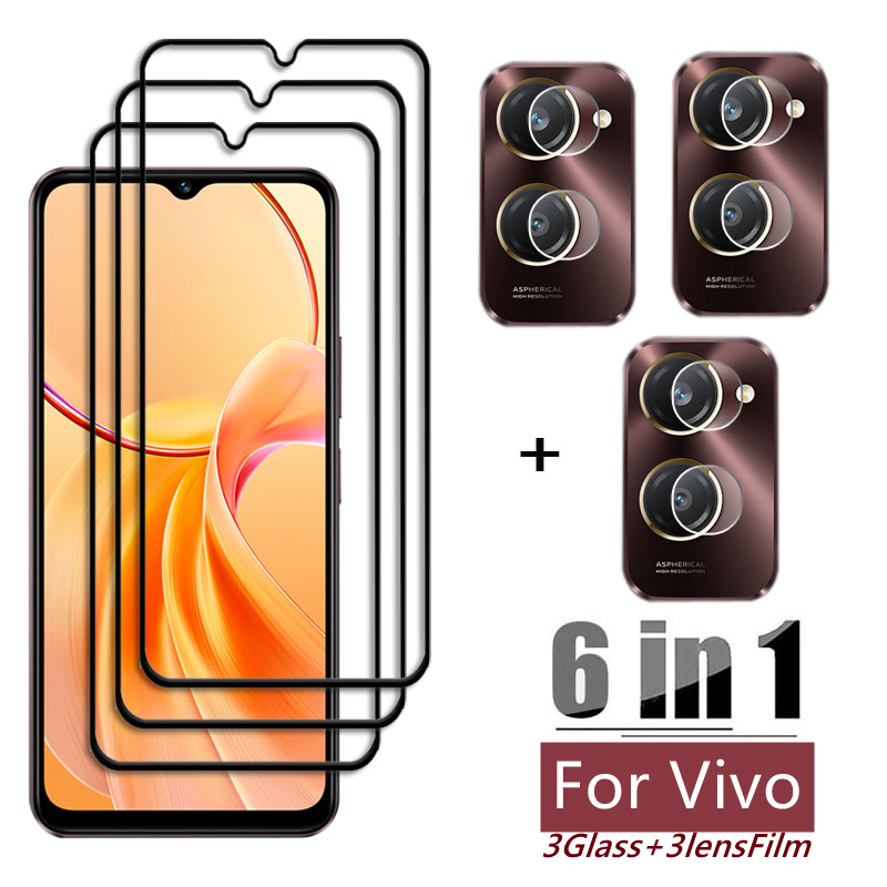 Vivo Y28 - 6in1 Glass For Vivo Y28s Full