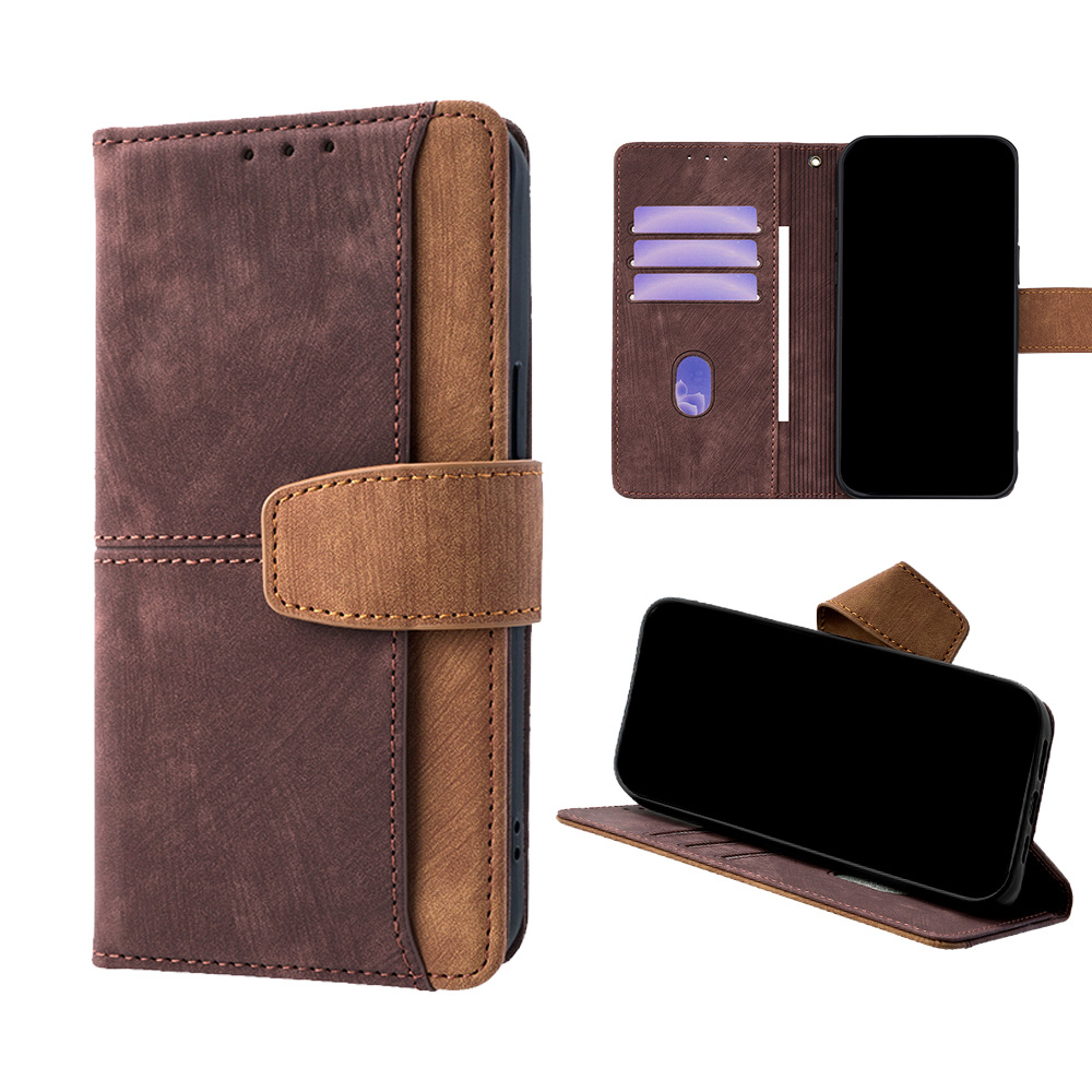 Realme Note 50 - Popular Wallet Metal Buckle Leather Flip