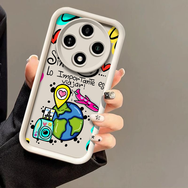 Abstract Travel Airplane Graff - Oppo Reno 12 recension och pris