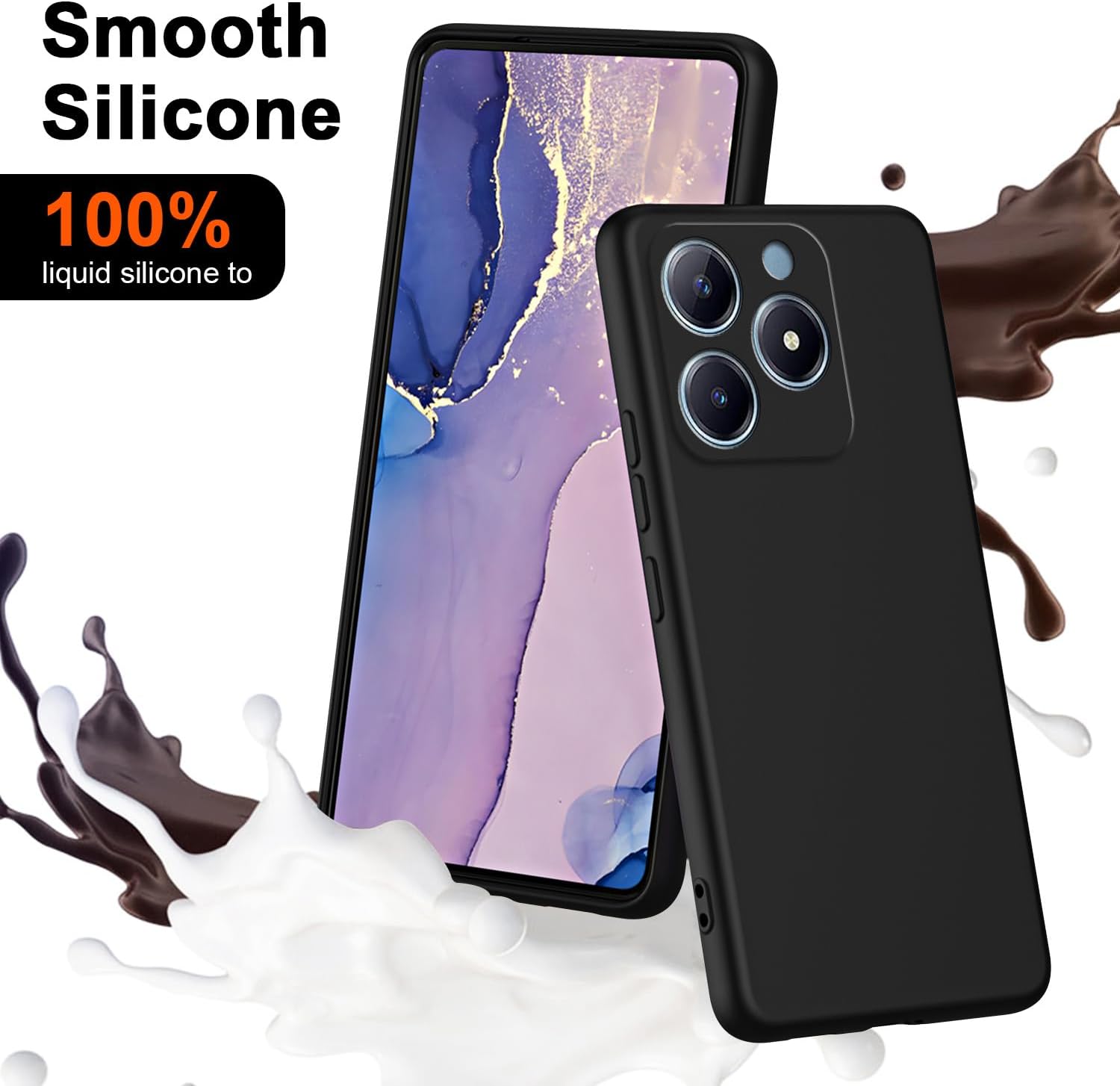 Flexible Liquid Silicone Case  - Realme Note 50 recension och pris