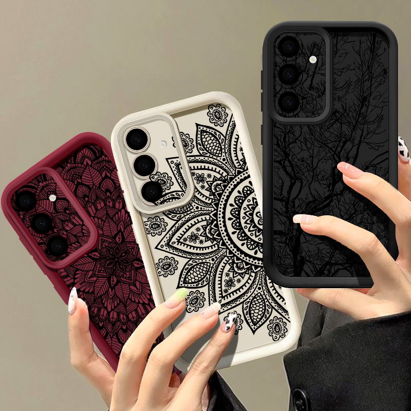 Retro Flower Totem Pattern Cas - Samsung Galaxy A55 recension och pris