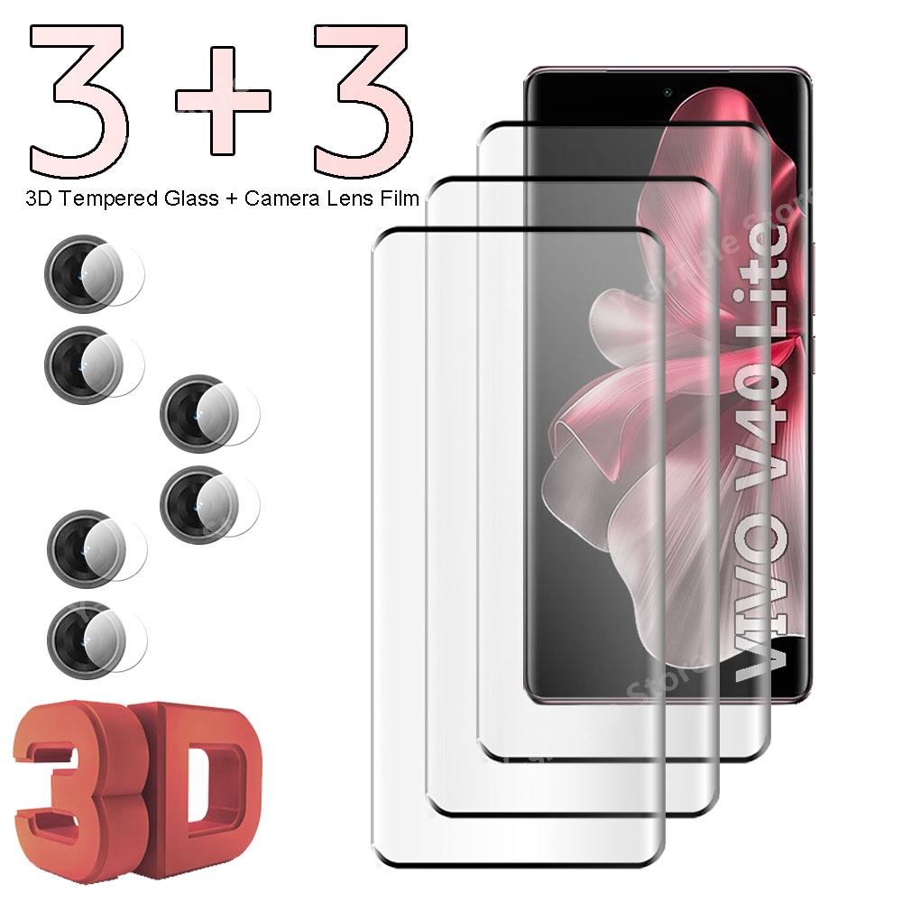 3+3 Curved Tempered Glass For  - Vivo V40 recension och pris