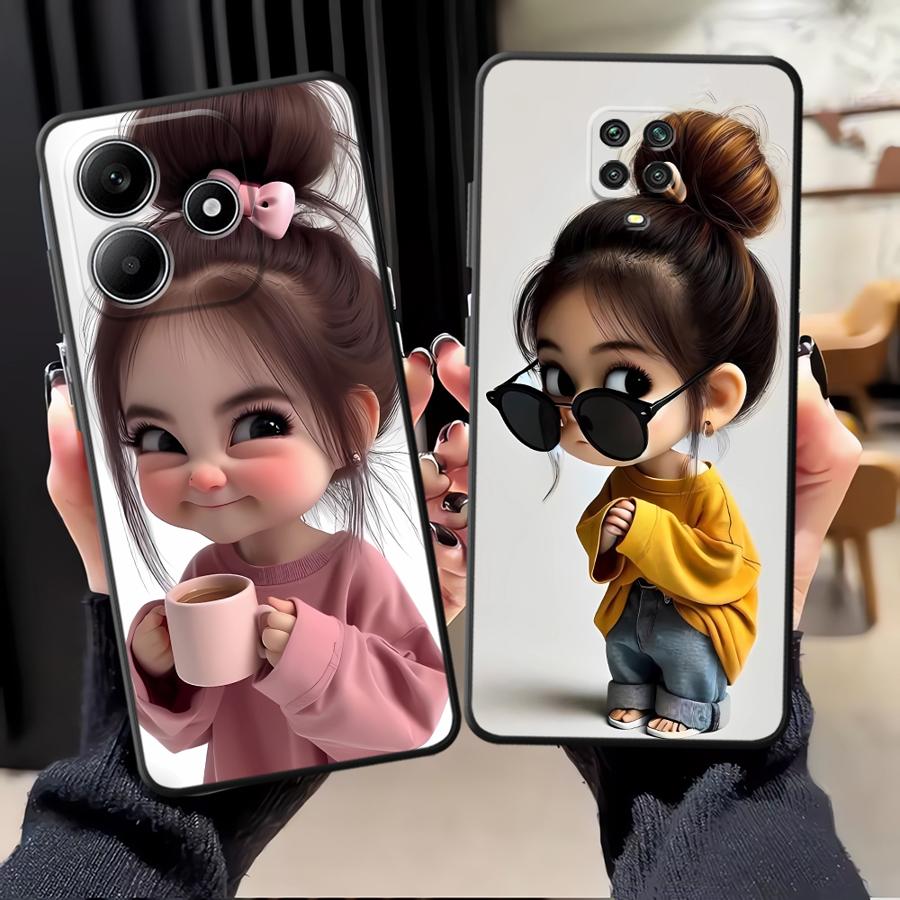 Cartoon Girl Pattern Funda Pho - Xiaomi Redmi Note 13 recension och pris