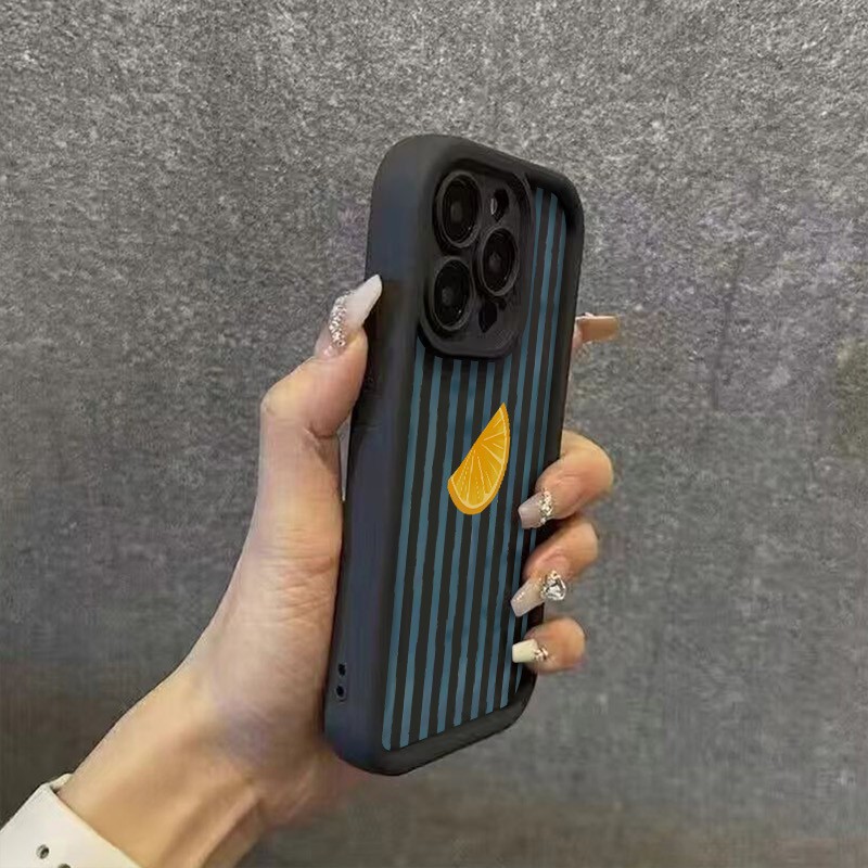 Striped Lemon Slice Pattern Ph - Apple Iphone 16 recension och pris