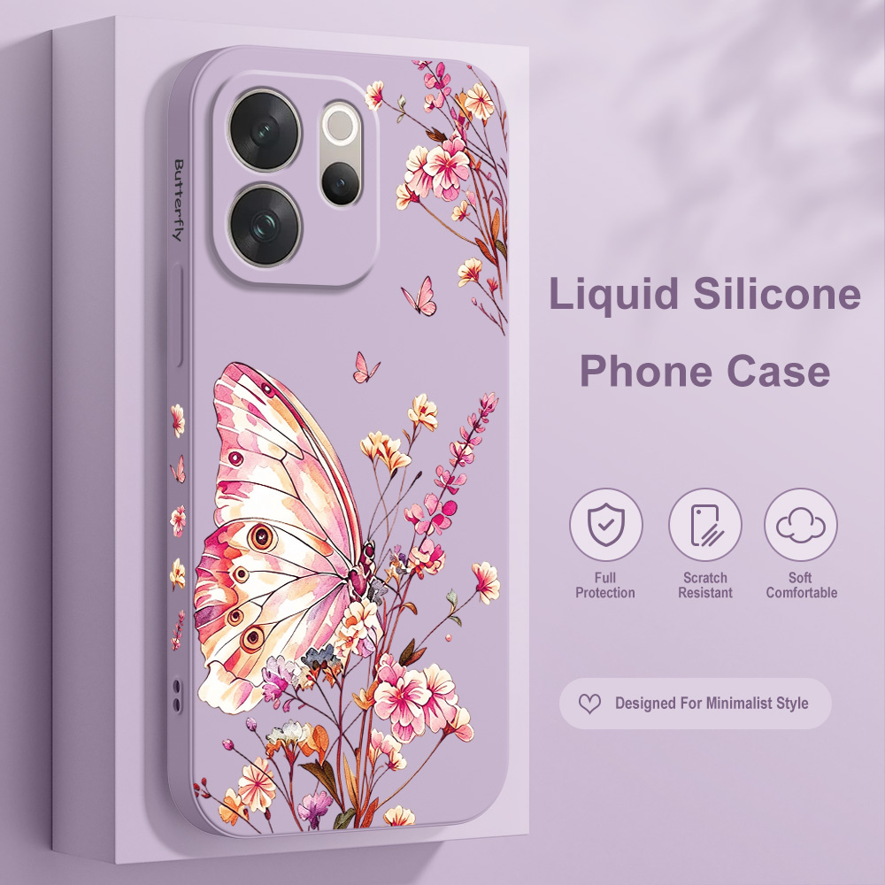 Butterfly Sprig Phone Case For - Vivo V40 recension och pris